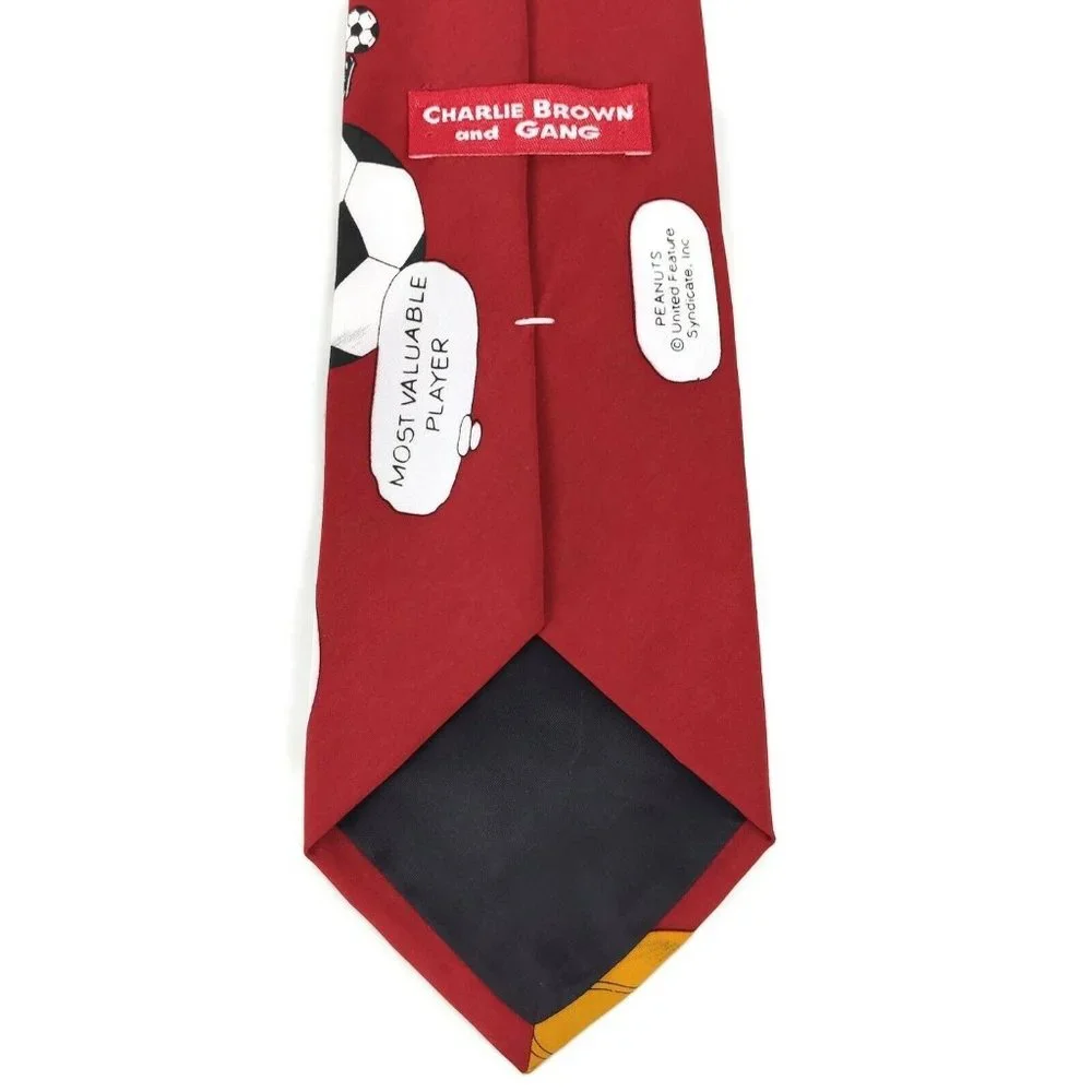 Peanuts Red Snoopy‎ Most Valuable Player Sports Tie